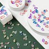 6 Colors Imitation Aquamarine Glass Beads & Baking Painted Glass Beads GLAA-FS0001-08-4