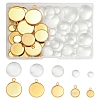 DIY Blank Dome 304 Stainless Steel Pendant Making Kits DIY-FS0008-36-1