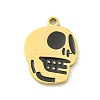 Halloween Theme Ion Plating(IP) 304 Stainless Steel Enamel Pendants STAS-M011-04G-1