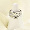 304 Stainless Steel Cuff Rings for Women LS-RJEW-G338-25P-2