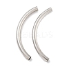 Brass Curved Tube Beads KK-B120-04D-P-1