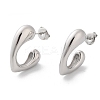 Non-Tarnish 304 Stainless Steel Stud Earrings EJEW-H115-15P-1