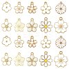 40Pcs 10 Styles Alloy Enamel Pendants ENAM-FS0004-04B-3