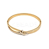 201 Stainless Steel with Rhinestone Bangles for Women BJEW-B138-03G-4