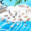 SUPERFINDINGS 140Pcs 2 Style Natural Shell Beads SSHEL-FH0001-08-4