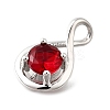 925 Sterling Silver Pave Cubic Zirconia Pendants STER-V001-03P-07-2