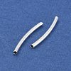 Brass Curved Tube Beads KK-B120-04B-S-2