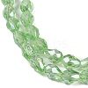 Transparent Electroplate Glass Beads Strands EGLA-N013-T6mm-B13-3