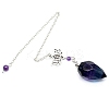 Natural Fluorite Dowsing Pendulum Big Pendants PW-WGAD194-08-1