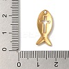 Ion Plating(IP) 304 Stainless Steel Pendants X-STAS-M017-02G-3