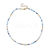 Glass Beaded Necklaces NJEW-JN04896-01-3