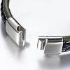 Men's Braided Leather Cord Bracelets BJEW-H559-15A-4