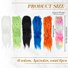 Imitation Hair Faux Fur Fabric DIY-WH0581-02B-2