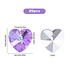 Faceted Glass Charms RGLA-SC0001-03A-2