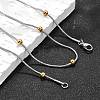 304 Stainless Steel Snake Chain Necklaces STAS-O099-39GP-5