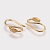 Brass Earring Hooks X-KK-R037-218G-2