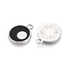 Alloy Enamel Pendants ENAM-N062-12P-2