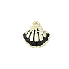 Rack Plating Alloy Enamel and Rhinestone Pendants PALLOY-R151-40G-06-1