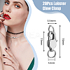 20Pcs Stainless Steel Lobster Claw Clasps STAS-DC0015-61-2