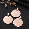 Ion Plating(IP) 304 Stainless Steel Pendants STAS-I311-05A-RG-7