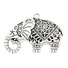 Tibetan Style Alloy Pendants TIBEP-R212-AS-RS-1