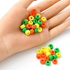 300Pcs 3 Colors Resin European Large Hole Beads RESI-YW0001-35-3
