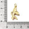 October Breast Cancer Pink Awareness Ribbon Brass Enamel Pendants LS-KK-S517-04E-G-3