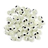 Luminous & Printed Opaque Acrylic Beads LACR-G050-01-5