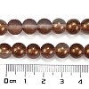 Frosted Transparent Glass Bead Strands X1-GLAA-P065-8mm-13-3