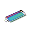 Ion Plating(IP) 304 Stainless Steel Pendant Cabochon Settings STAS-I069-36MC-4