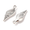 Spiral Shell Tibetan Style Alloy Pendants X-TIBEP-R344-40AS-LF-2