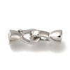 Brass Fold Over Clasps KK-H480-14P-1