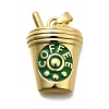 Brass Enamel Pendants X-KK-Z093-10G-1
