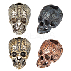 4Pcs 4 Colors Brass European Beads OPDL-OC0001-01B-1