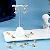 Brass Stud Earring Findings KK-DC0004-79-5