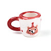 Handmade Porcelain Bear Mug Cup Decoration PORC-T133-21C-1