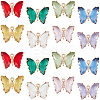 16Pcs 8 Colors Glass Pendants GLAA-BBC0001-08-1