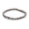 4.5mm Round Natural Maifanite/Maifan Stone Beads Stretch Bracelet BJEW-JB07088-04-1