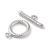 Rack Plating Eco-Friendly Brass Toggle Clasps KK-S403-16P-3