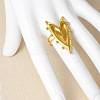 304 Stainless Steel Heart Cuff Ring DX8614-2-3