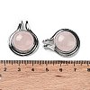 Natural Rose Quartz Pendants G-M405-06P-03-3