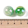 UV Plating Opaque Crackle Two-tone Acrylic Beads MACR-C032-01J-3