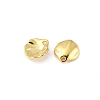 Brass Lotus Leaf Charms KK-V015-19G-2