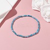 3mm Natural Apatite Beads Stretch Bracelet for Girl Women BJEW-JB07284-04-2