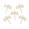 Brass Micro Pave Cubic Zirconia Pendants X-KK-I697-18G-2