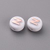 Opaque White Acrylic Beads MACR-N008-45D-2