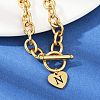 Golden 304 Stainless Steel Charm Bracelets NJEW-K284-01G-N-3