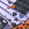 34Pcs 17 Styles Opaque Resin Pendants RESI-CJ0003-05-6
