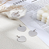 4Pcs 304 Stainless Steel Stamping Blank Tag Pendants STAS-LP0002-98P-1