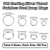 600Pcs 4 Styles 304 Stainless Steel Open Jump Rings STAS-BBC0006-01-2